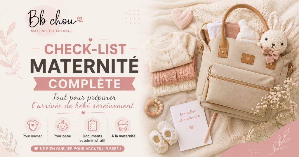 Check-list maternité complète : tout prévoir pour l&rsquo;arrivée de bébé