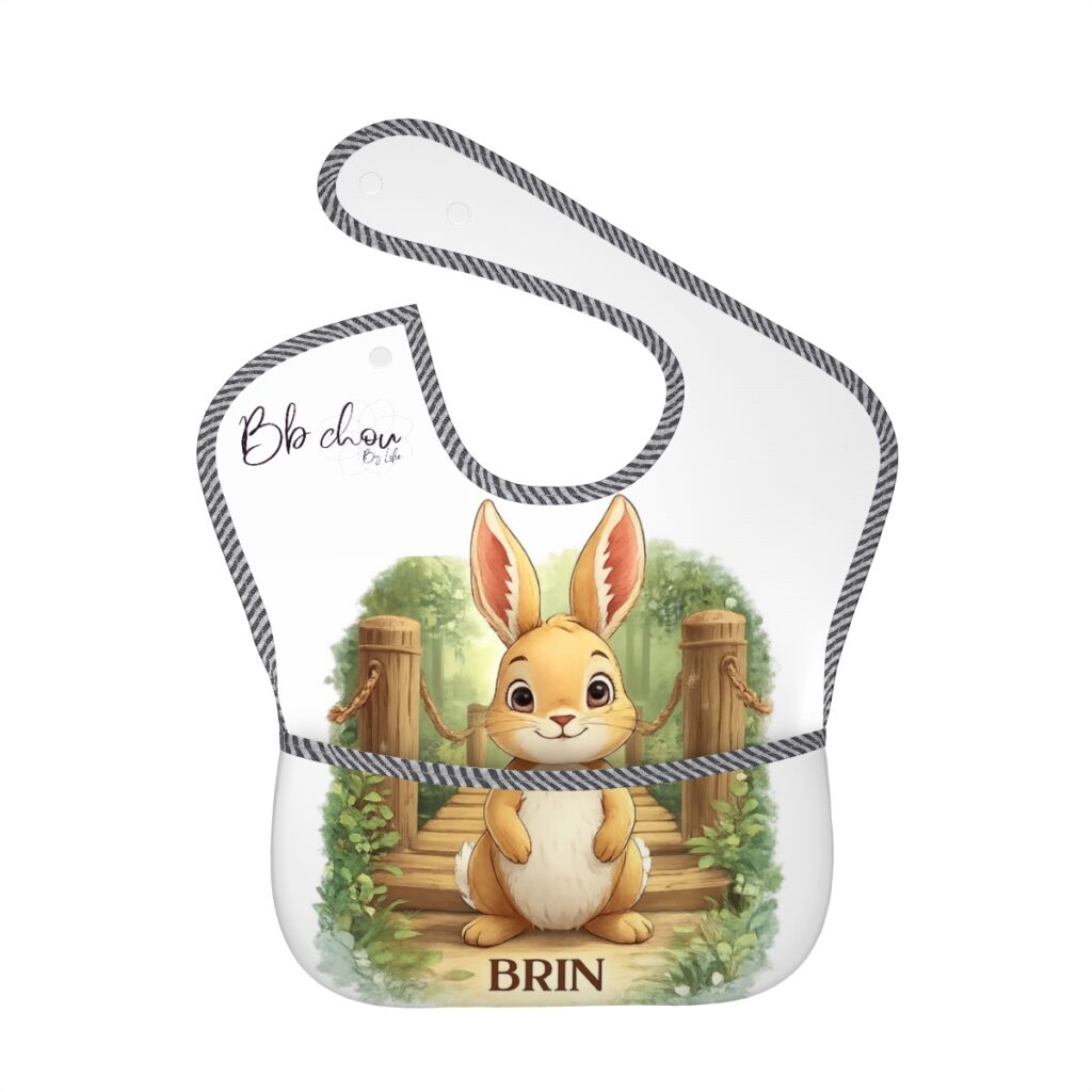 Bavoir bébé lapin brin -BB Chou