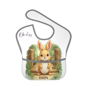Bavoir bébé lapin brin -BB Chou